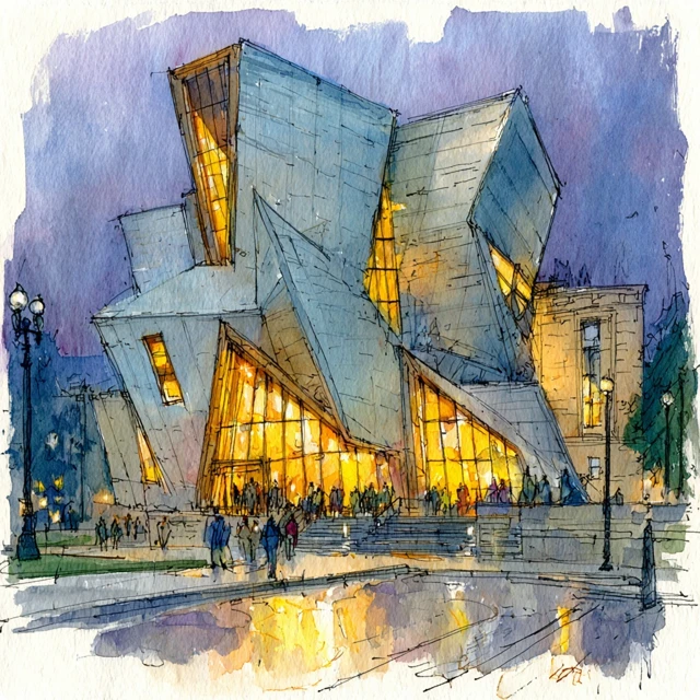 Denver Art Museum Sketch Blade Runner Inspired