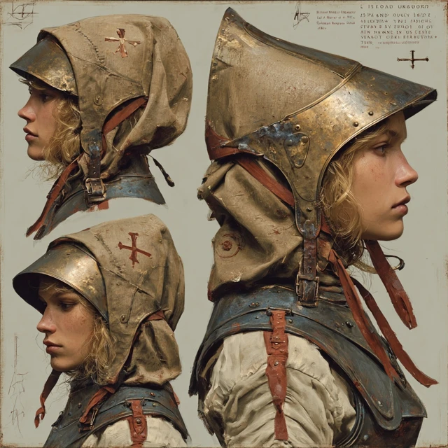 Medieval Helmets for Women in Battle