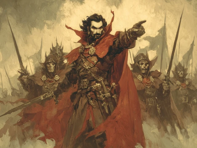 Vampire Lord Fantasy Art Frazetta Style