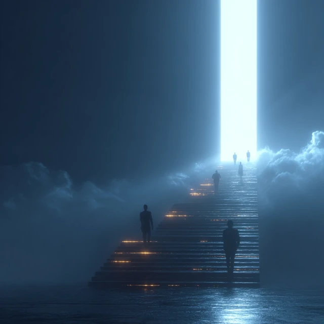 Ascending to the Sky: Motivational Business Concept