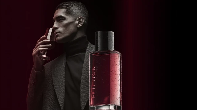 Elegant Latino Man Wine and Modern District