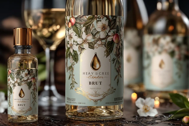 Elegant Hard Cider Label Design
