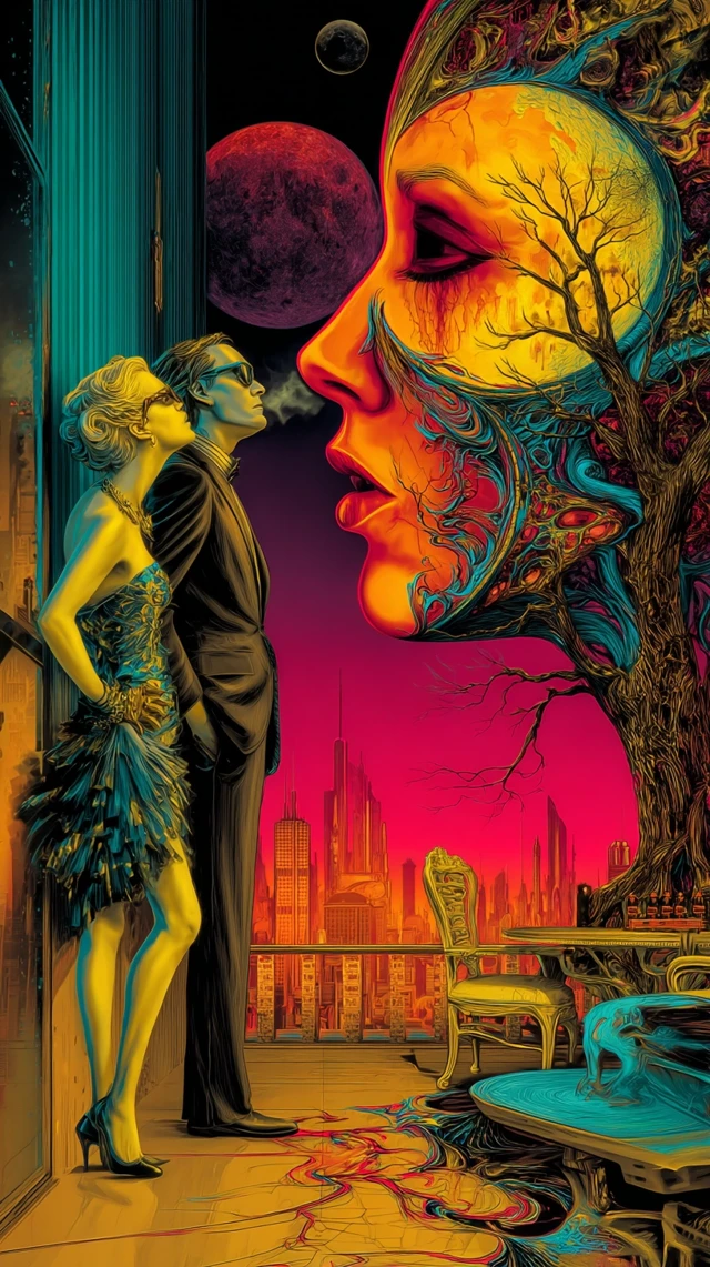 Surreal Art Inspired by Kush and Dali