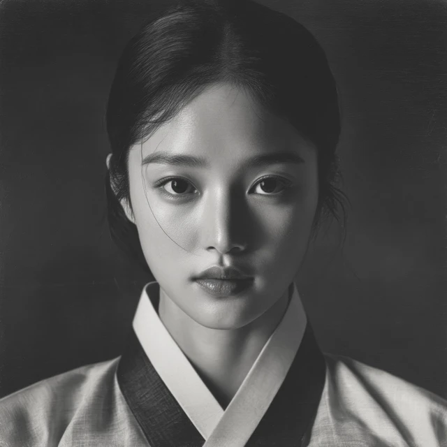 Korean Beauty Realistic Portrait