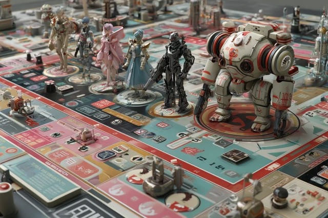 Board Game Fantasy Mechs Warriors Princesses