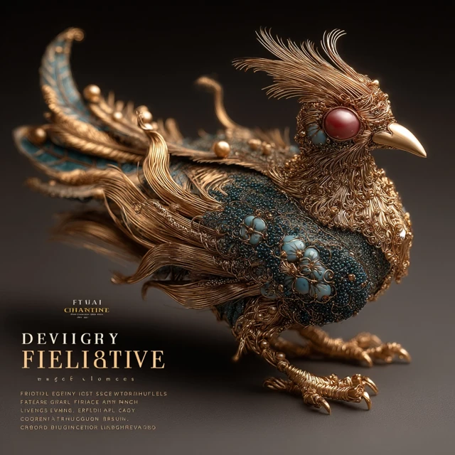 Filigree Inlay Bird Jewelry Chinese Traditional Craft