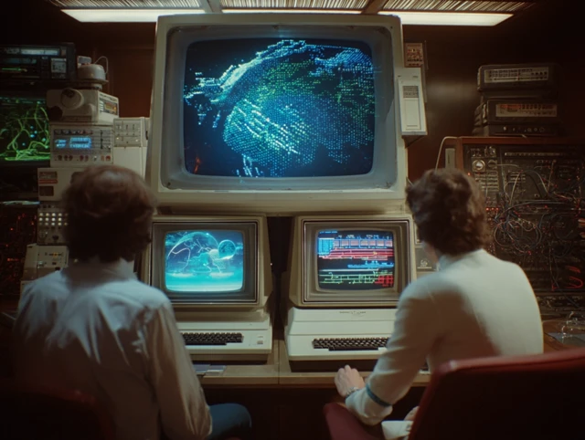 Retro Science Fiction 1970s Computer Screenshot