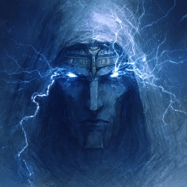 Osirein Egyptian God of Chaos and Storm Portrait
