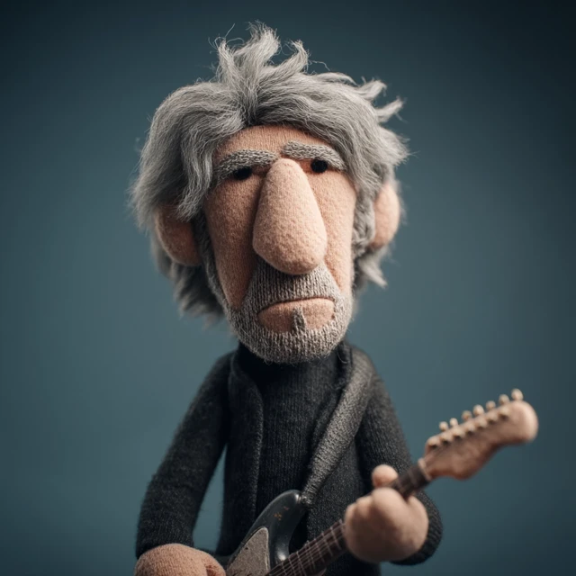 Roger Waters Plush Toy with Guitar