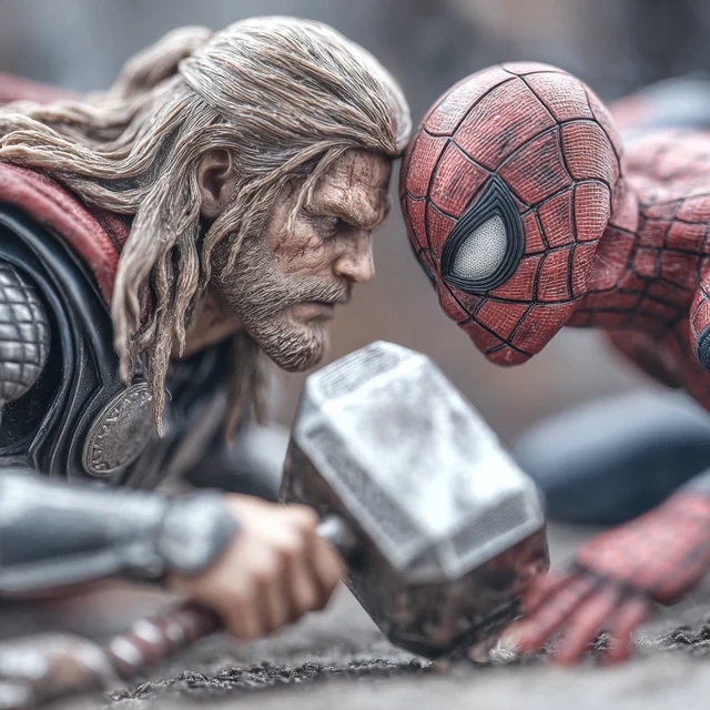 Thor vs SpiderMan Epic Fight