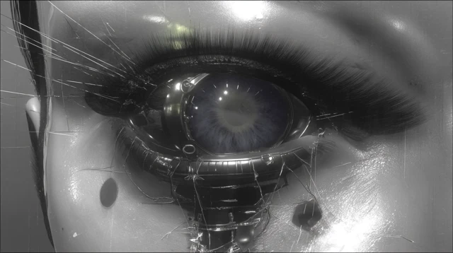 Cybernetic Eye Noir Aesthetics