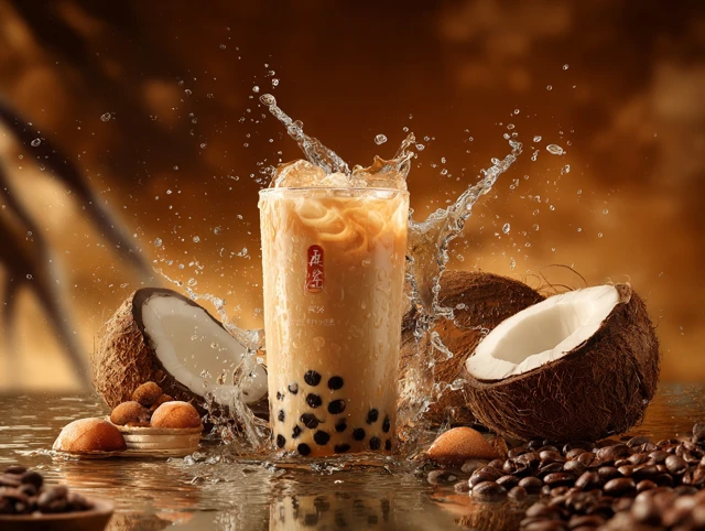 Milk Tea Advertising Poster Design