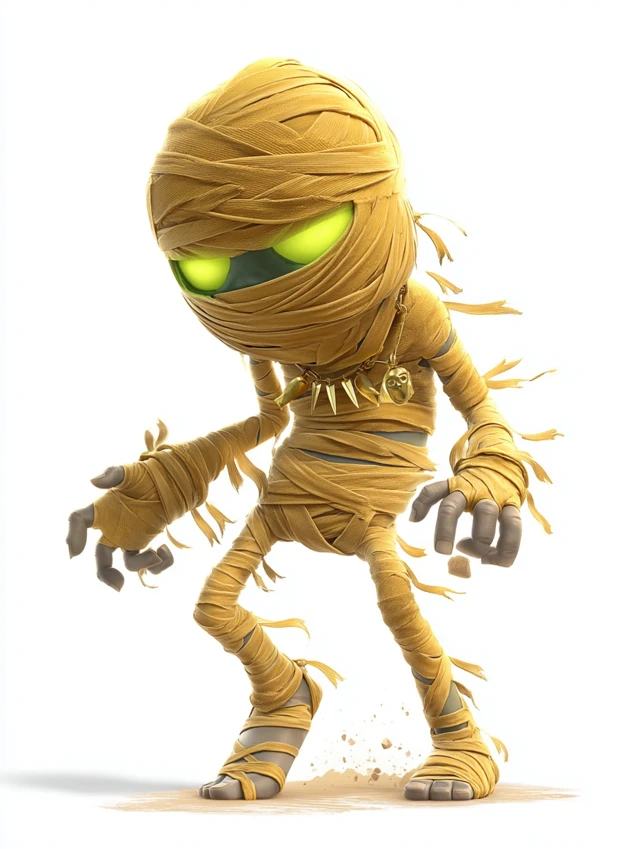 Clash Royale Mummy Monster 3D Illustration