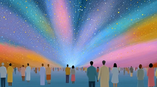Democracy Hologram: Futuristic Vision of Unity