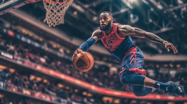 LeBron James Dunk NBA Photography