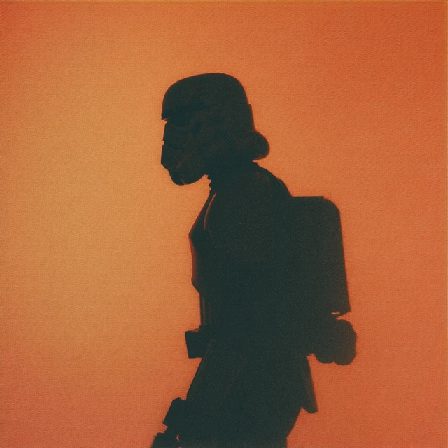 Stormtrooper Silhouette on Kodak Portra
