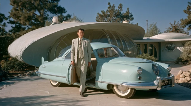 Mid-Century Man and Dream Car