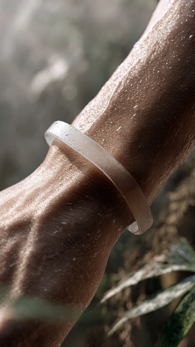 Futuristic Bracelet Blending into Skin Minimal Aesthetic