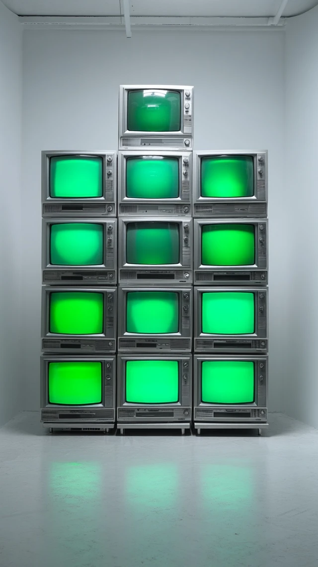 Retro CRT Television Installation Art