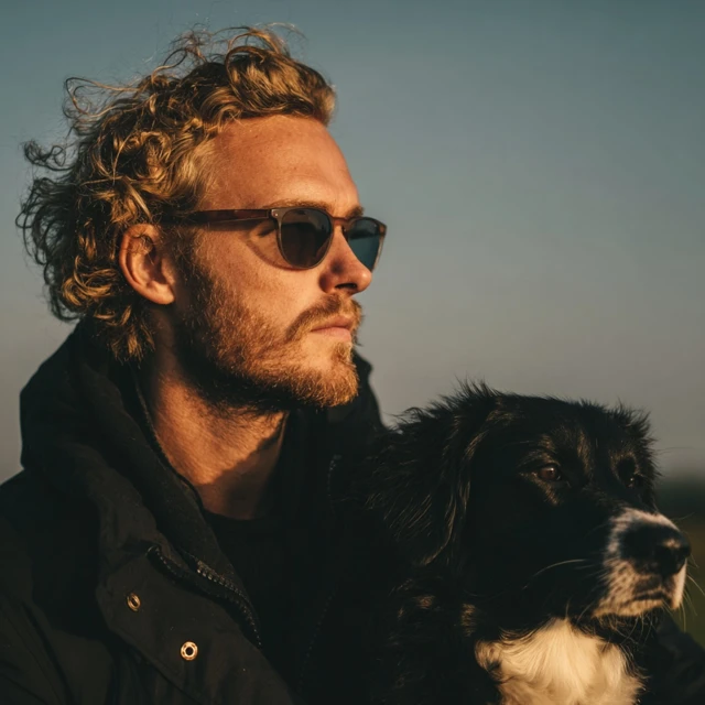 Dutch Guy with Dog Sunglasses Profile Picture