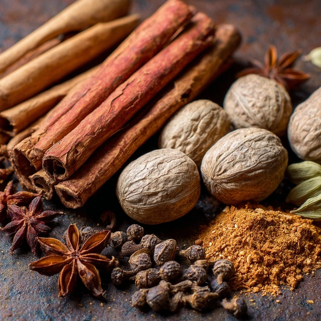 Masala Chai Spices Cinnamon Star Anise Nutmeg Clove
