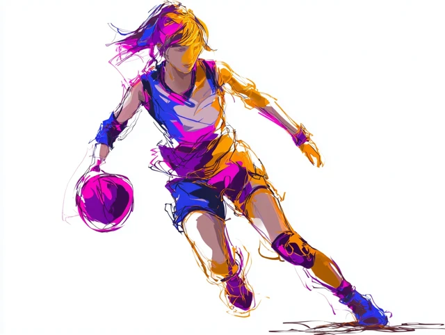 Basketball Player Silhouette Modern Art