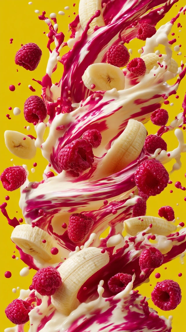 Banana Raspberry Tornado Ad