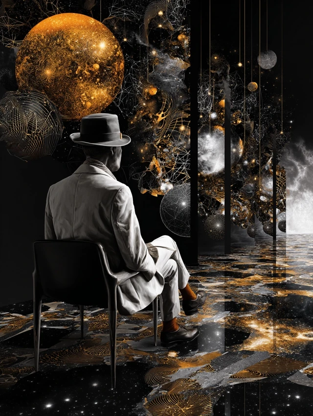 Galaxies and Stars Art Inspired by Salvador Dali