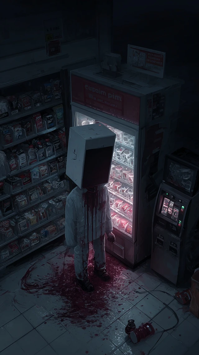 Gas Station Horror Faceless Humanoid