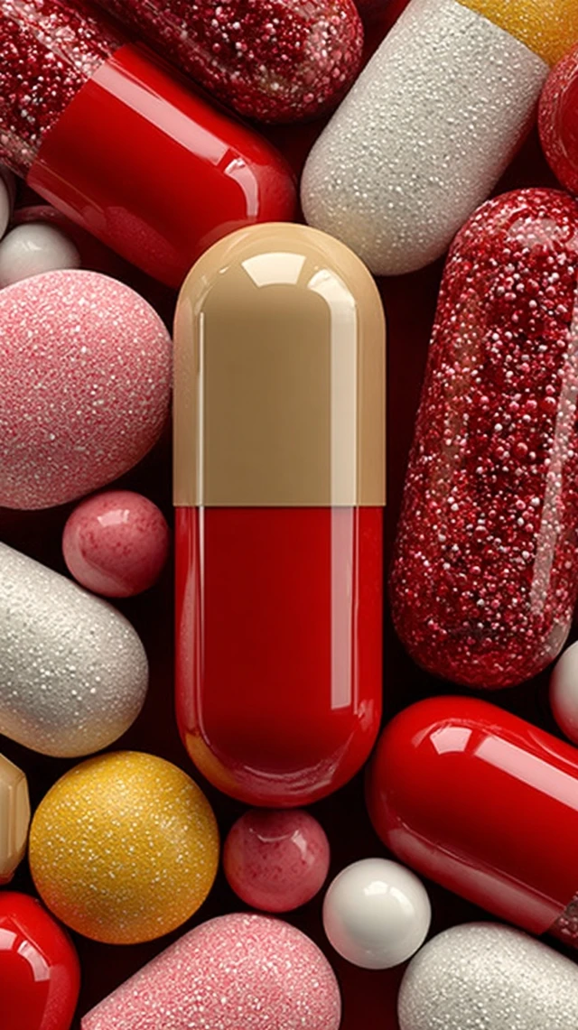 Vitamin Pills Realistic Image