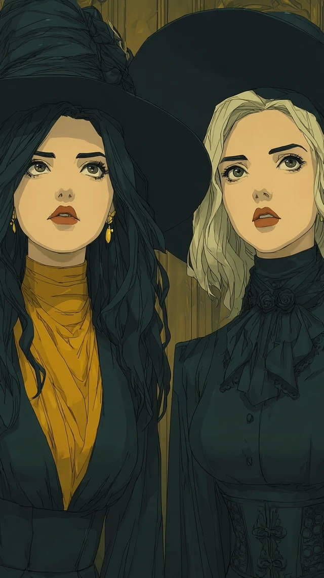 Doppelganger Portrait Dark Fantasy 90s Animated