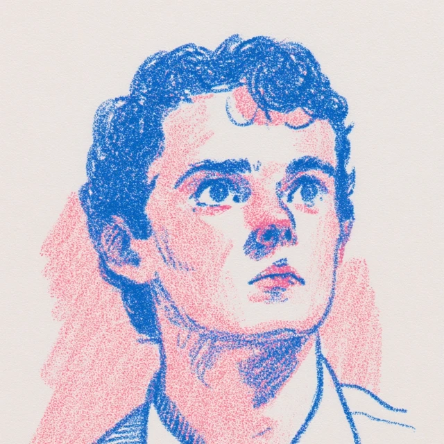 High School Graduate Portrait Illustration