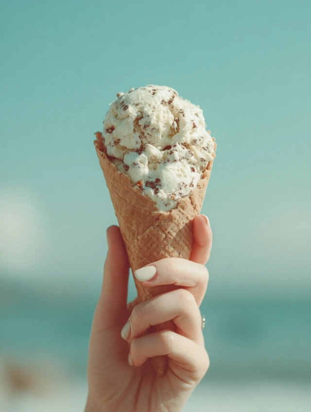Ice Cream Cone in Hand: Summer Vibes