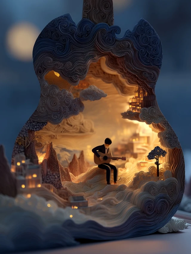 Music Sharing Video Cover Illustration