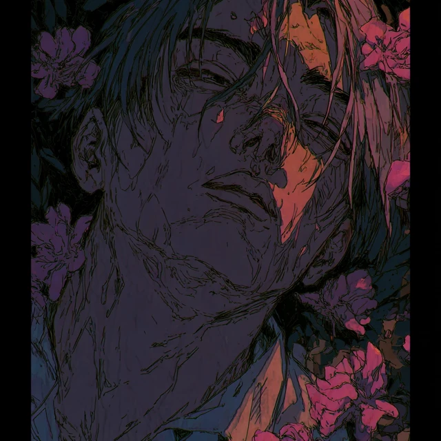 Emotional Portrait Shojo Manga Style