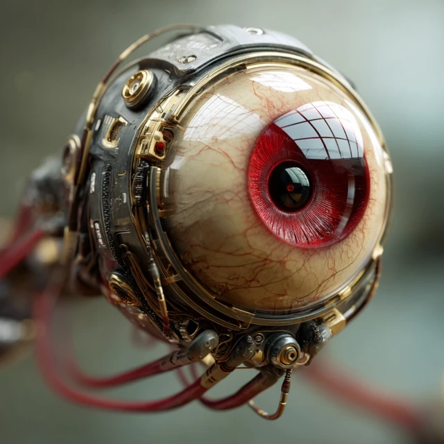 Detailed Robotic Eyeball 3D Render