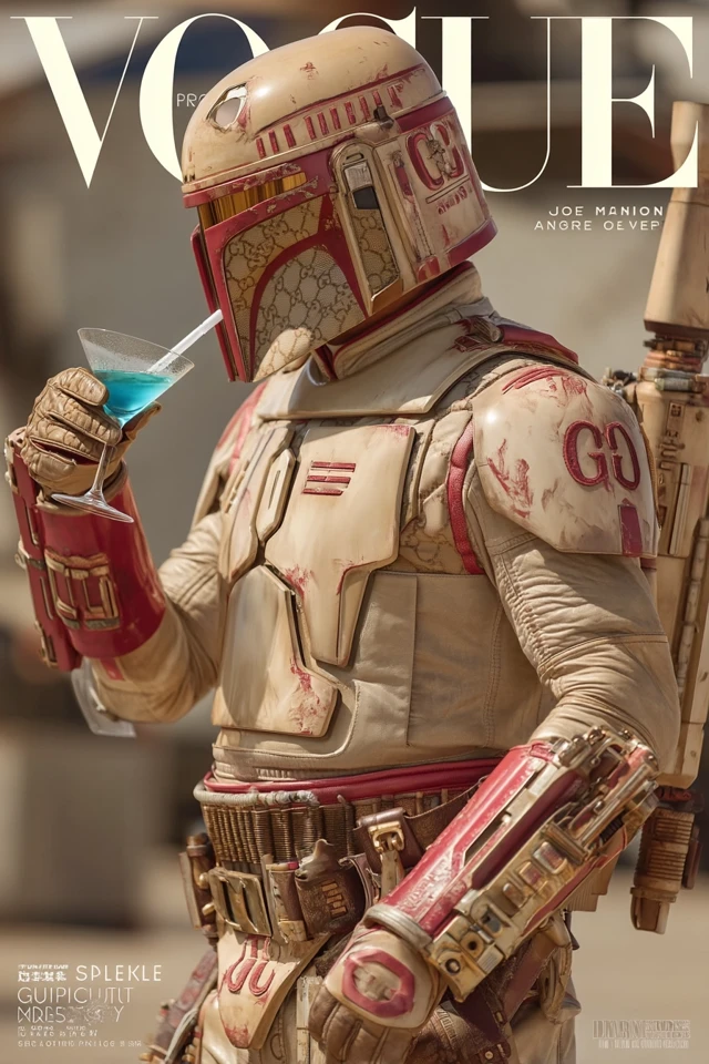 Mandalorian Vogue Cover: Space Fashion