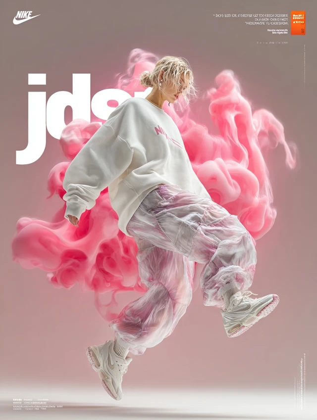 Nike Fashion Advertisement Just Do It Modern Sports Aesthetic