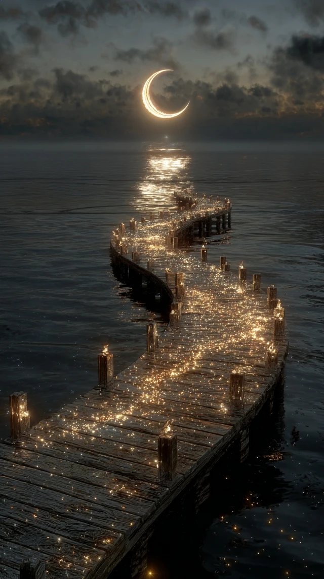 Moonlit Pier Dreamscape