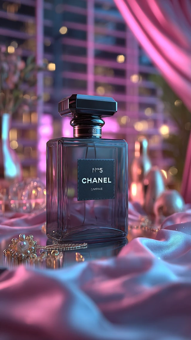 Chanel No 5 Perfume Bottle Luxury Product Photography