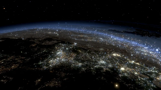 Oecumenopolis A City Covering The Earth Seen From Space