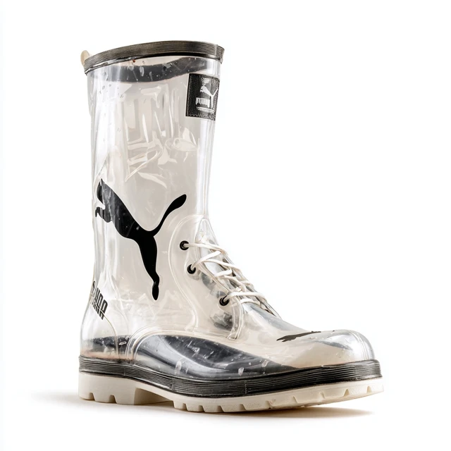 Transparent Puma Boot Product Photography