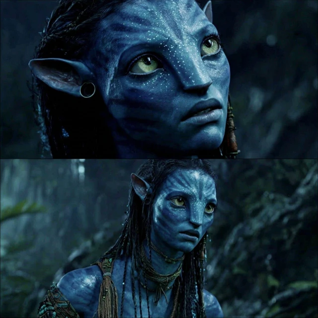 Neytiri Avatar Zoe Saldana in Pandora Jungle