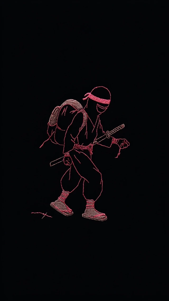 Ninja Embroidery Oshare Kei Style