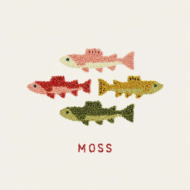 MOSS Band Logo Fish Illustration Vector Design