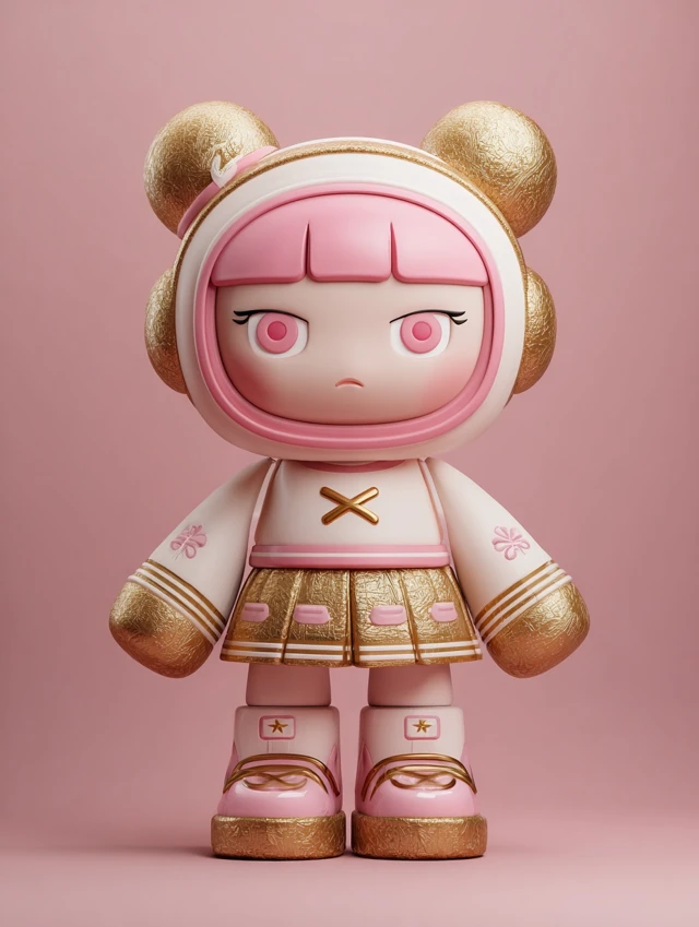 Molly Inspired Blind Box Design Pink and Gold