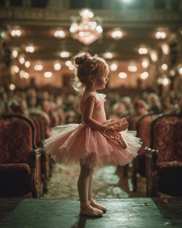 Ballet Dancer in Opera House High Resolution Photography