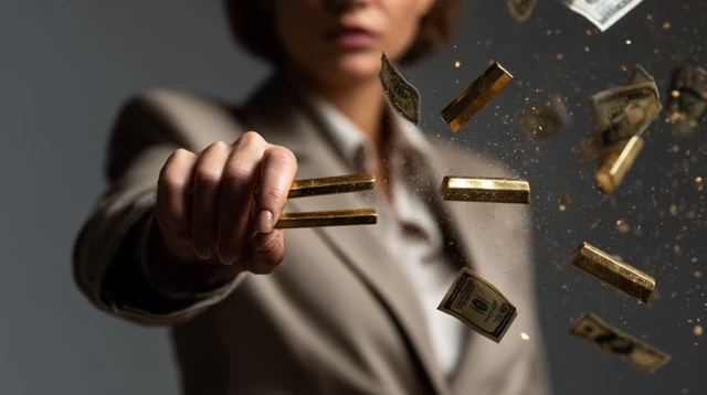 Financial Empowerment Business Woman Attracting Money