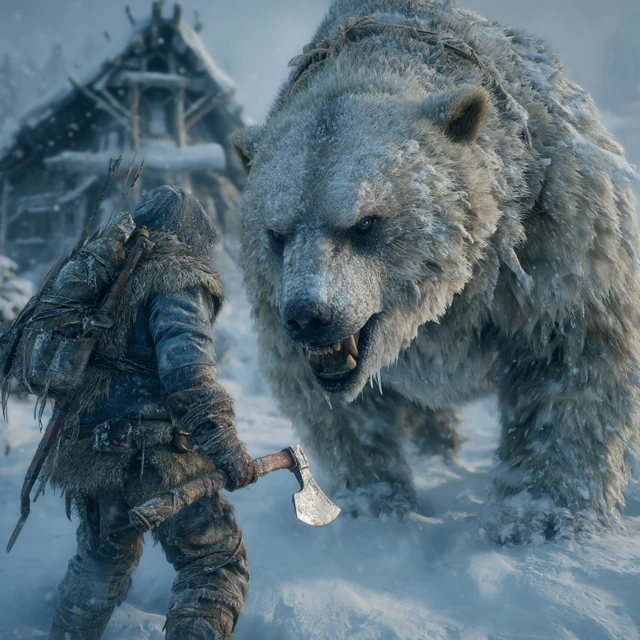 Survival Fight Polar Bear Ice Island Unreal Engine