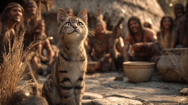 Neolithic Cat: A Photo-Realistic Image